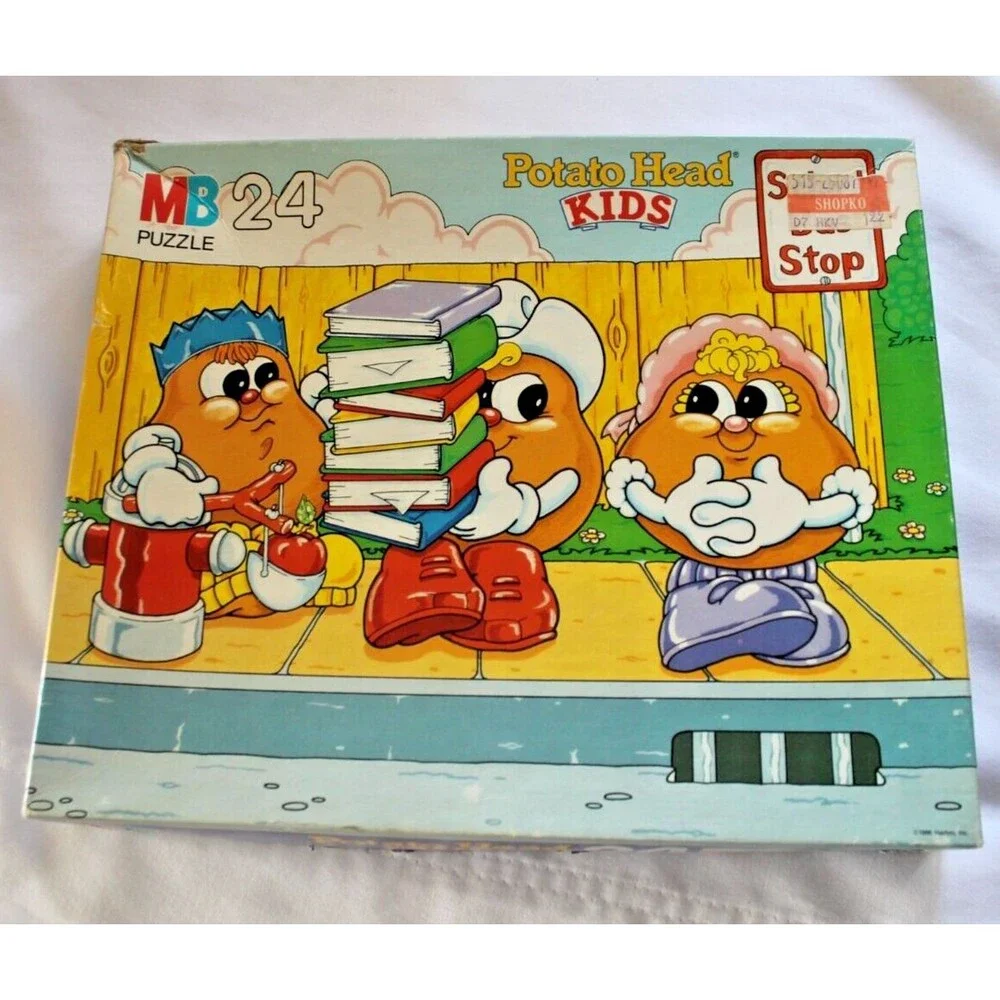 Vintage Milton Bradley 1986 Potato Head Kids 24Pc Puzzle w/Box* Complete